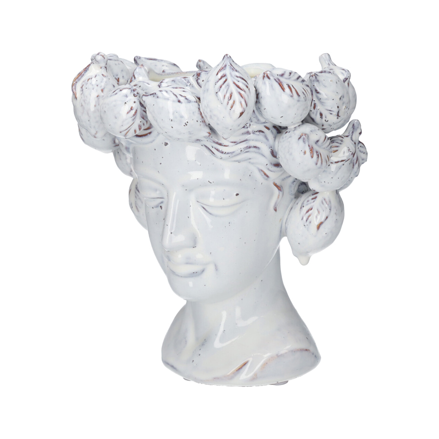 Vaso in Ceramica A Forma Di Testa Di Donna – KeyHome Store