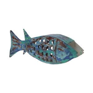 Decorazione statuina pesce in ferro