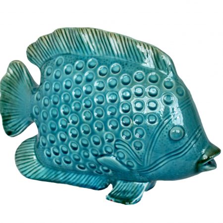 pesce decorativo in ceramica